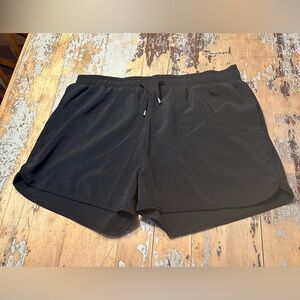 NWOT- 3X Black Athletic Shorts- fitted cut super soft but fits like 2X